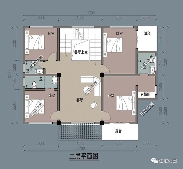 天博官网入口10x137米3层农村平顶别墅小堂屋+花园屋顶南方人的最爱(图4)