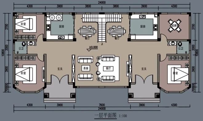 天博官网入口9款农村自建别墅户型设计实用美观备受好评(图2)