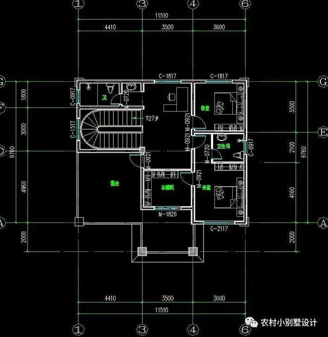 天博18套三层豪华复式别墅带旋转楼梯新农村自建房建一栋家庭兴旺(图4)