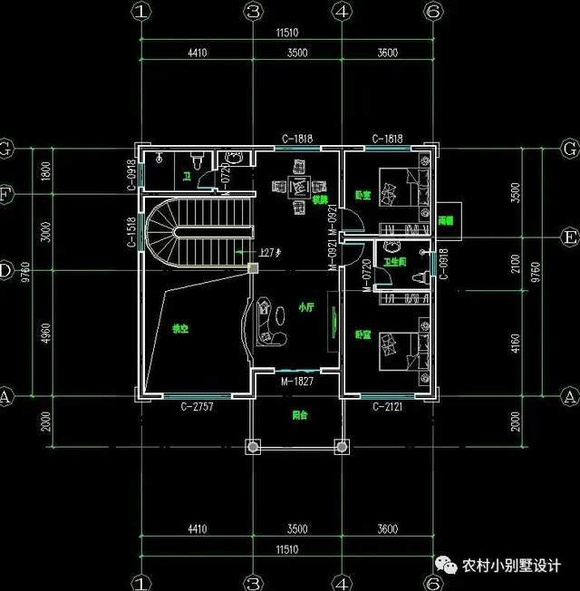 天博18套三层豪华复式别墅带旋转楼梯新农村自建房建一栋家庭兴旺(图3)