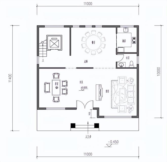 天博官网30套农村自建房别墅设计图占地110平方米左右造价只要20万起(图2)