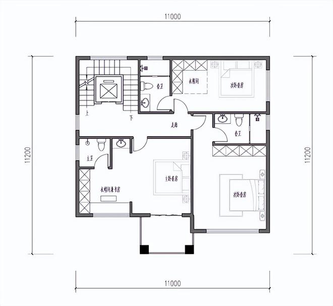 天博官网30套农村自建房别墅设计图占地110平方米左右造价只要20万起(图3)