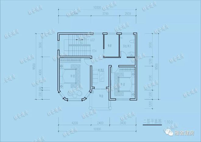 天博简约时尚农村小别墅双露台+双起居室建上惊艳一栋十里八乡！(图1)