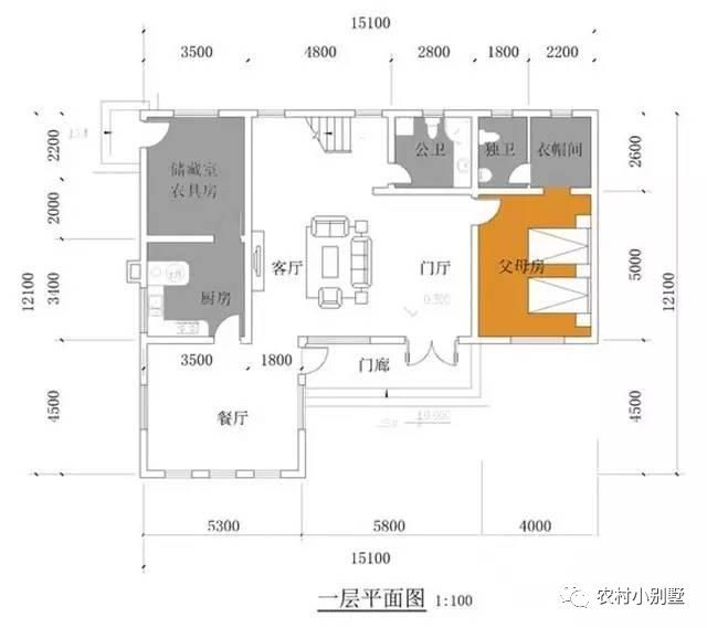 天博151x121米二层独栋农村小别墅风格简单大气经典又大气(图1)