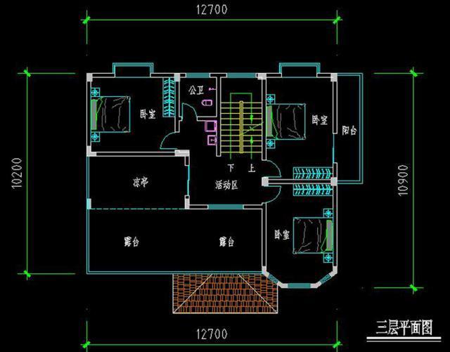 天博官网入口25万自建实用3层别墅12X10米含平面图！(图4)