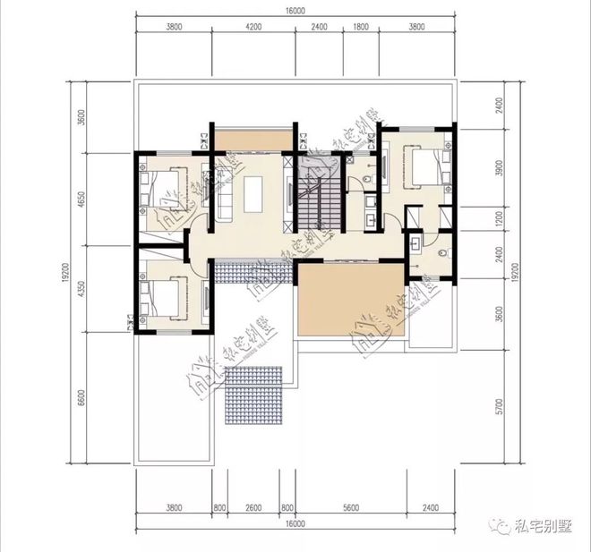 天博小庭院中式两层别墅布局实在太棒了！谁看谁喜欢！(图3)