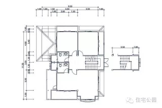 天博这套乡村别墅11X9米带双车库+大阳台 含平面图(图3)