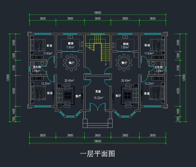 天博体育官方平台入口18款带堂屋的二层农村兄弟双拼别墅邻居看了都喜欢二层兄弟双拼(图2)