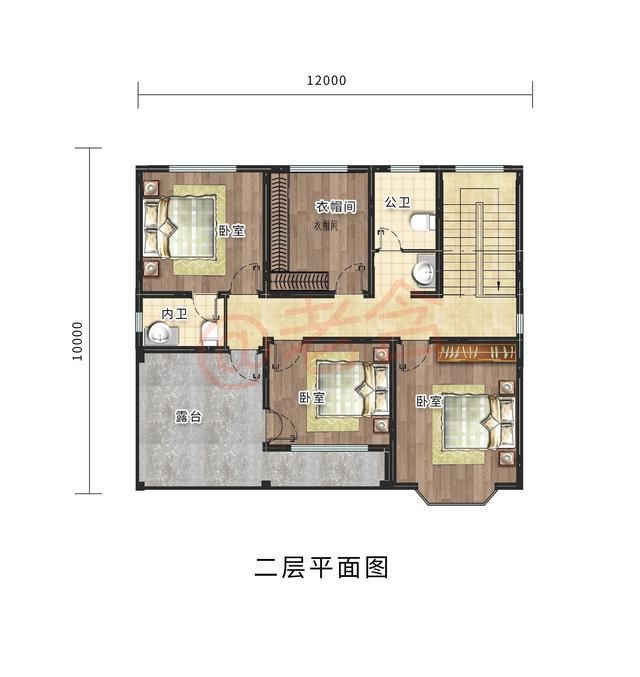 天博体育官方平台入口湖北黄阿姨家自建二层精美别墅全套施工图纸布局合理大气(图3)