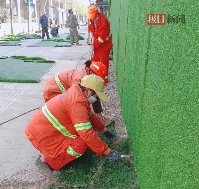 天博体育官方平台入口武汉将军路街绿植绿篱铺满路7000平方米围挡大变样(图1)