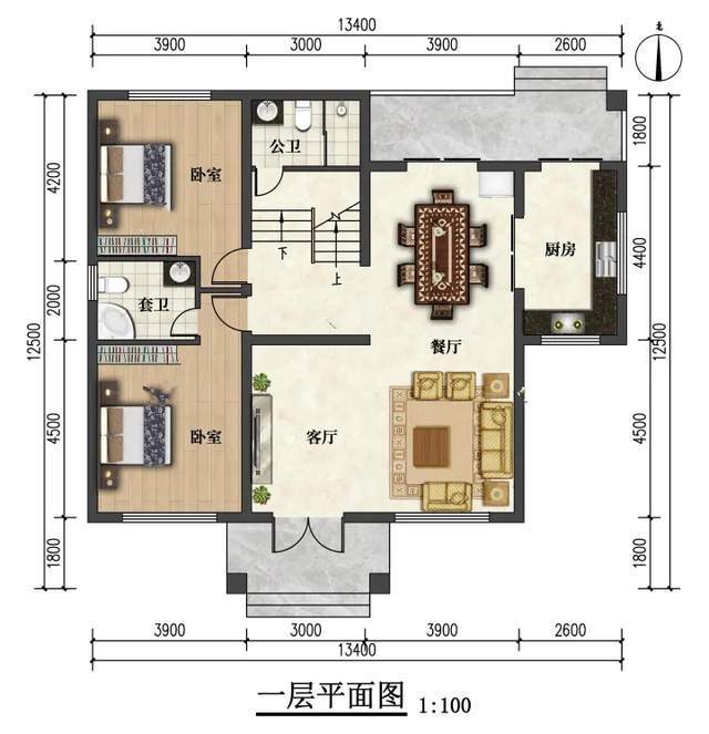 天博官网入口28套占地面积130平米三层欧式别墅总有一套合你心意农村自建房(图6)