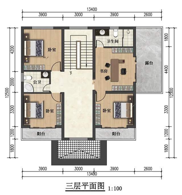 天博官网入口28套占地面积130平米三层欧式别墅总有一套合你心意农村自建房(图8)