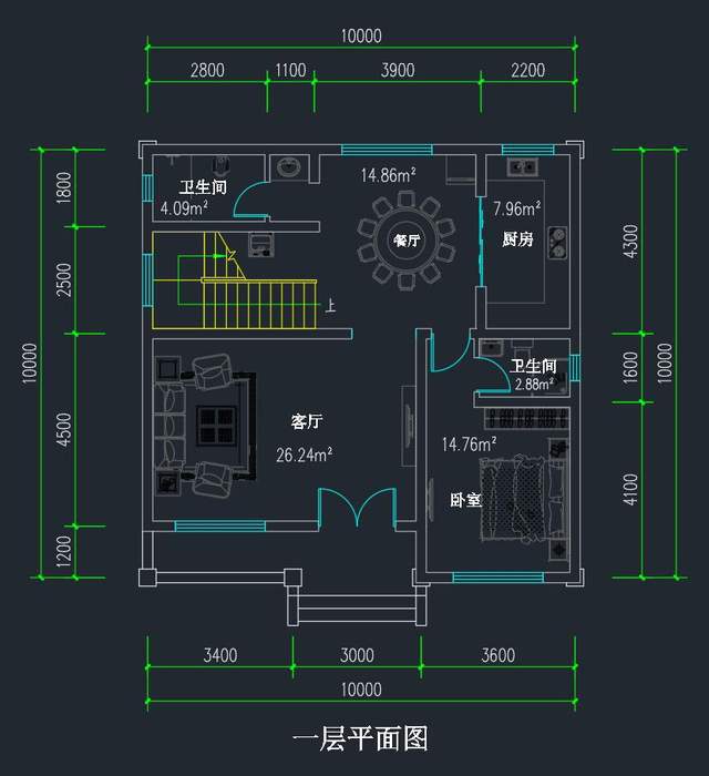 天博体育官方平台入口20种二层小别墅设计图：打造经济大方、舒适实用的100平米别(图2)