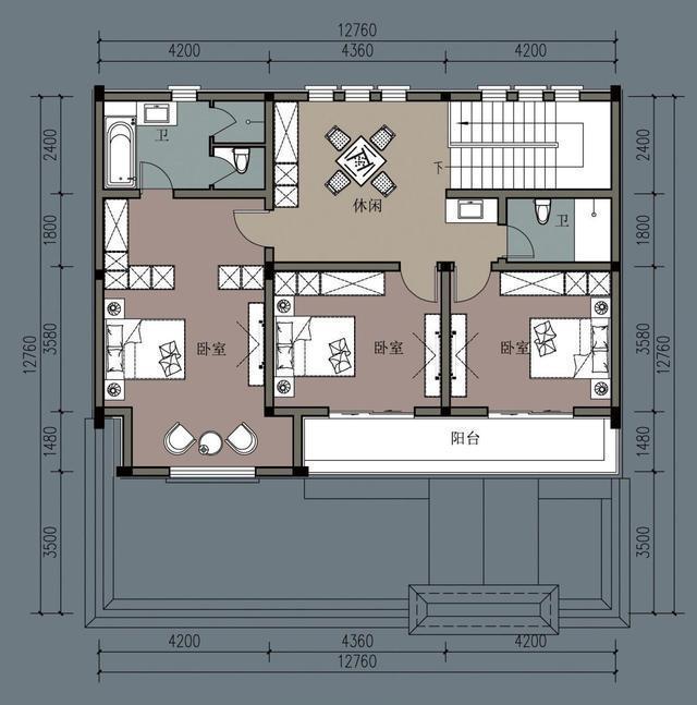 天博体育官方平台入口农村自建中式小院面宽才12米多5室1厅还有花园看着让人心动(图4)