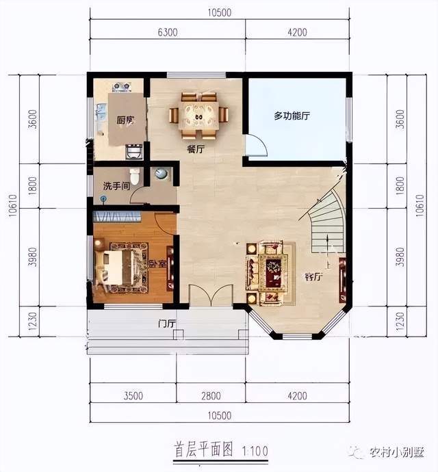 天博体育官方平台入口预算20万也能建“豪宅”15套小宅基地二层农村自建房别墅设计(图5)