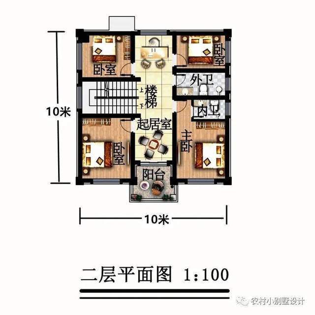 天博官网入口进深仅10米三层别墅小进深这样设计20款漂亮又实用别墅户型(图9)