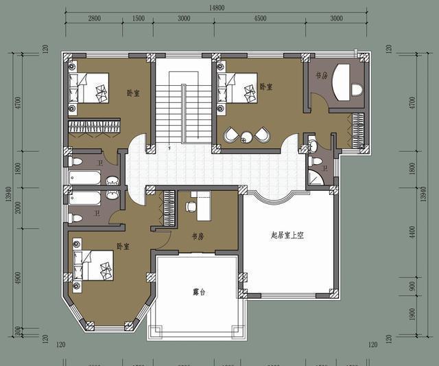 天博官网实拍一套农村自建二层别墅5室1厅有效果图比对感觉很不错(图5)