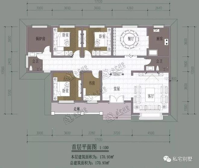 天博漂亮经典又实用的两套欧式一层别墅非常适合农村自建房(图2)