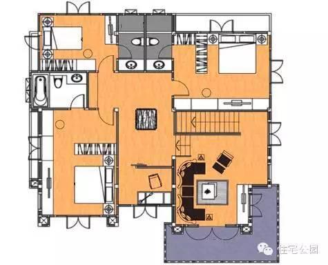 天博官网入口22万自建现代2层200乡村别墅设计图分享(图2)