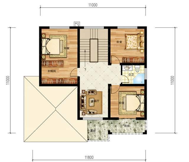 天博官网农村自建房到底是玄关好还是堂屋好？18套带玄关的二层别墅(图3)