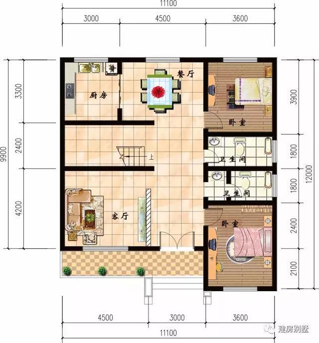 天博官网经典实用的两层自建房第一个户型在我老家都建了不少(图5)