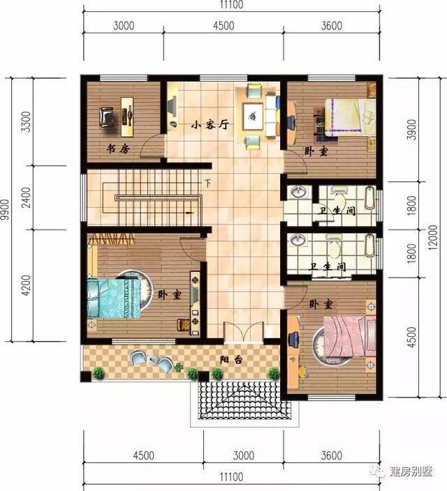 天博官网经典实用的两层自建房第一个户型在我老家都建了不少(图6)